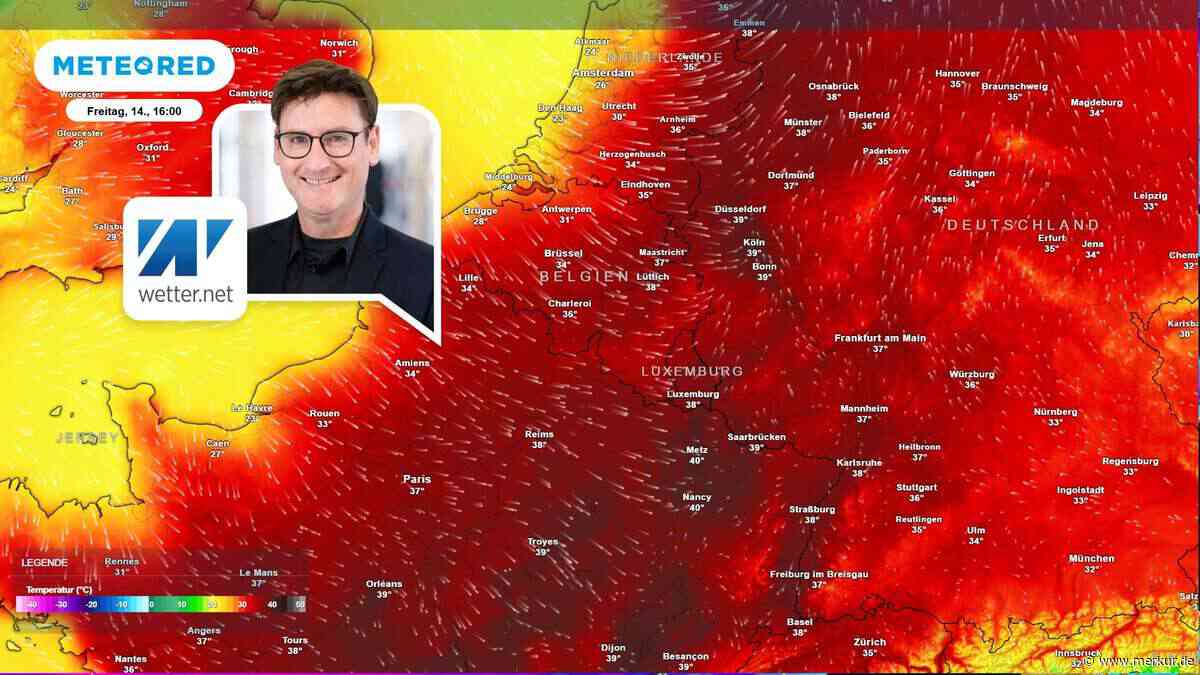 Letzte 40-Grad-Glut am Freitag – dann krachen die Gewitter durchs Land