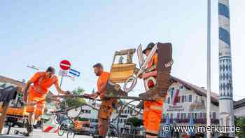 Abschied vom Miesbacher Maibaum: Bald beginnen die Bauarbeiten