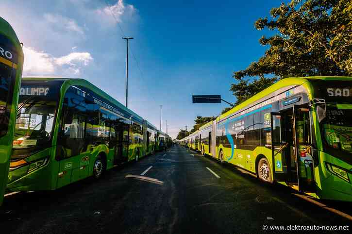 E-Busse sparen São Paulo 57 Millionen Liter Diesel im Jahr
