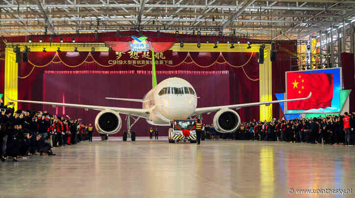 Chinese C919 voor het eerst te zien in het buitenland