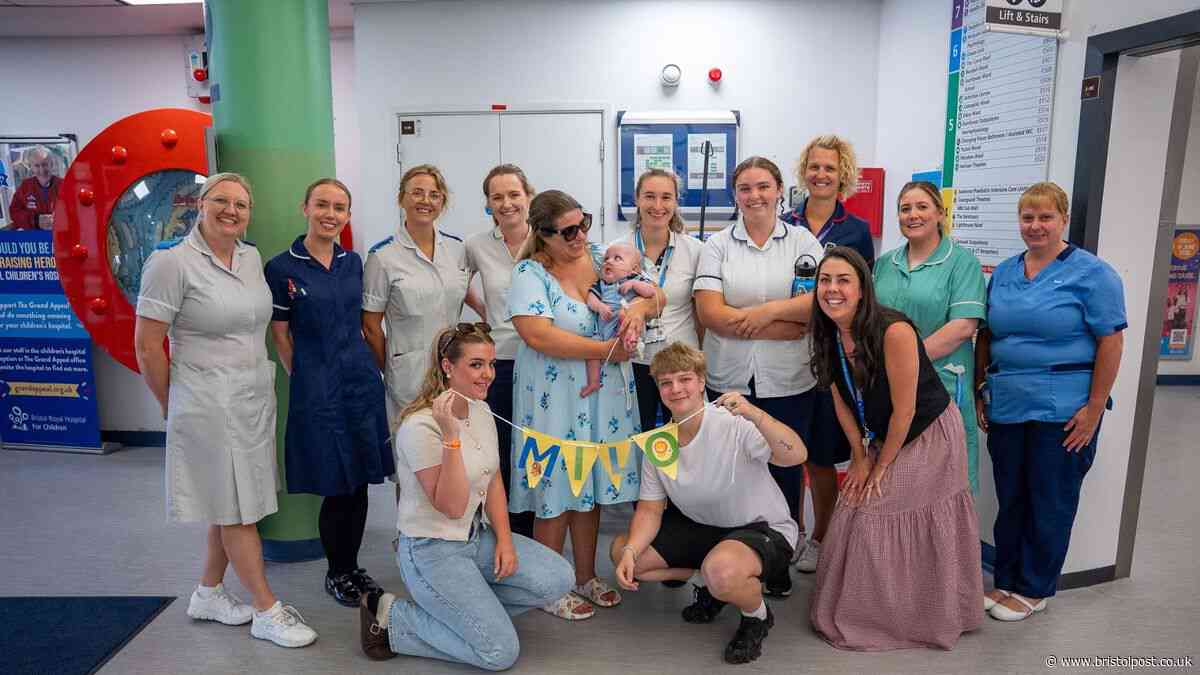 Baby boy goes home after incredible 304 days in Bristol Children's Hospital
