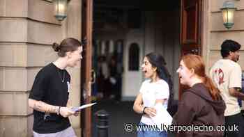 A-level results LIVE: Clearing places, grade boundaries and UCAS updates as students across Merseyside get their results