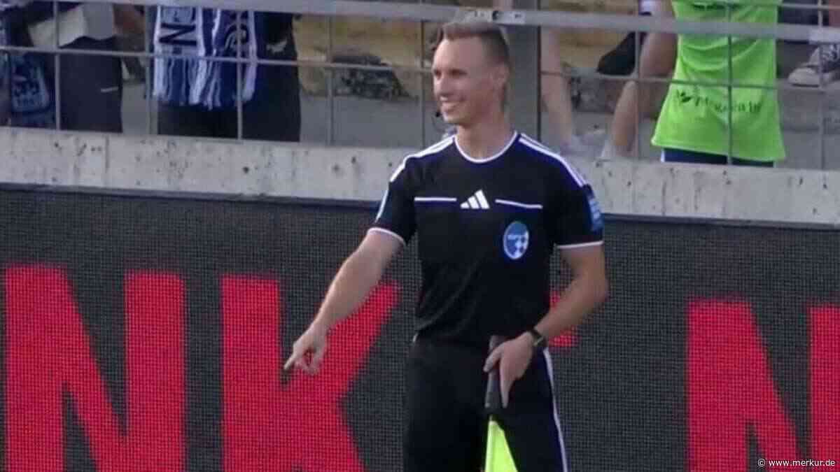 Schiedsrichter-Assistent Ken Eichentopf: Einsatz vor 15.000 Fans im Grünwalder Stadion