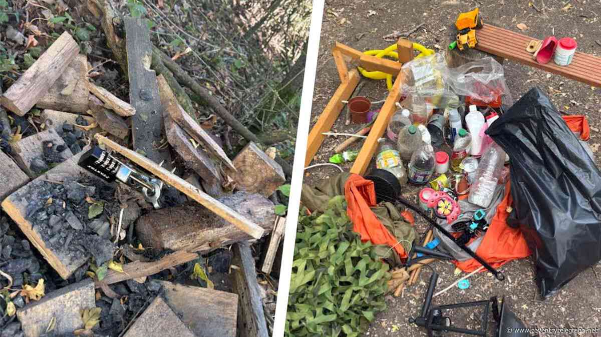 Heartbreak after vandals trash treasured children's forest school on Coventry's doorstep