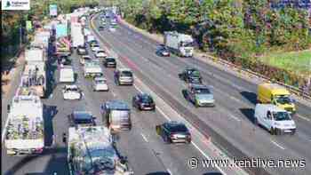 M25 crash near Clacket Lane Services causes traffic delays - live updates