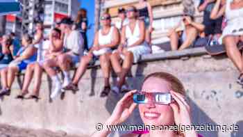 Sonnenfinsternis 2026 in Spanien: Bilder von der Eklipse in Benidorm