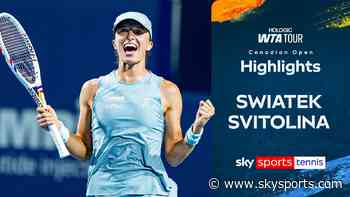 'Where has this tennis been?' | Swiatek beats Svitolina to reach first final of 2026
