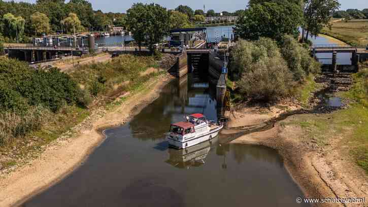 Sluizen Doesburg en Gaanderen vanwege droogte volledig stilgelegd