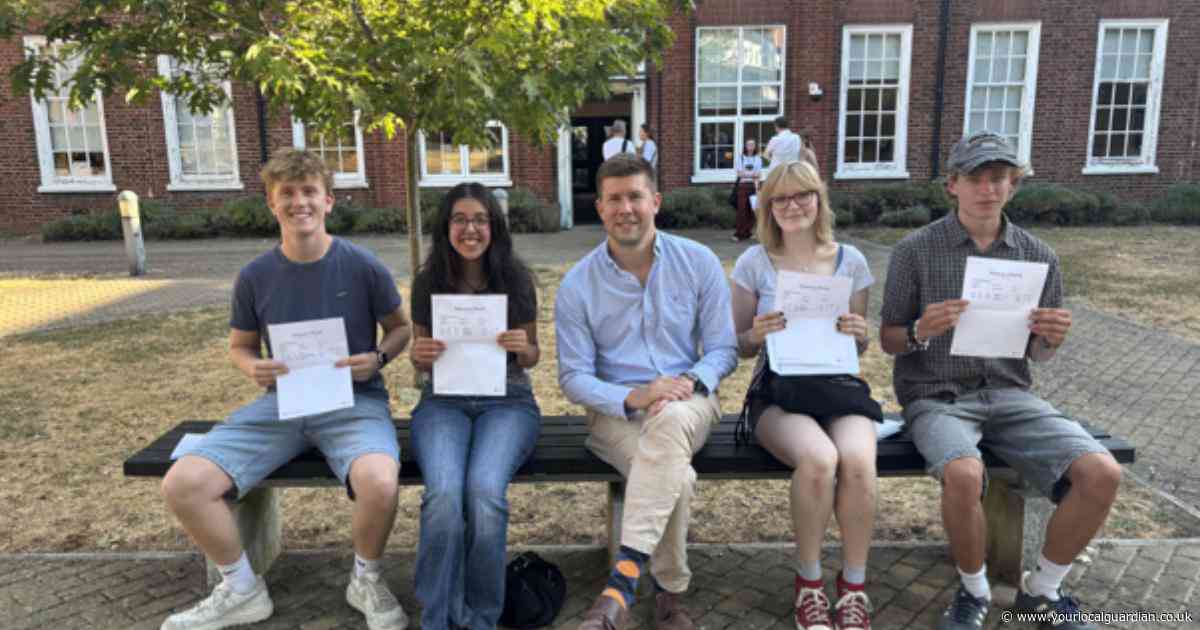 Students celebrate strong exam results at Richmond secondary school