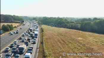 M25 crash near Clacket Lane Services caused traffic delays - recap
