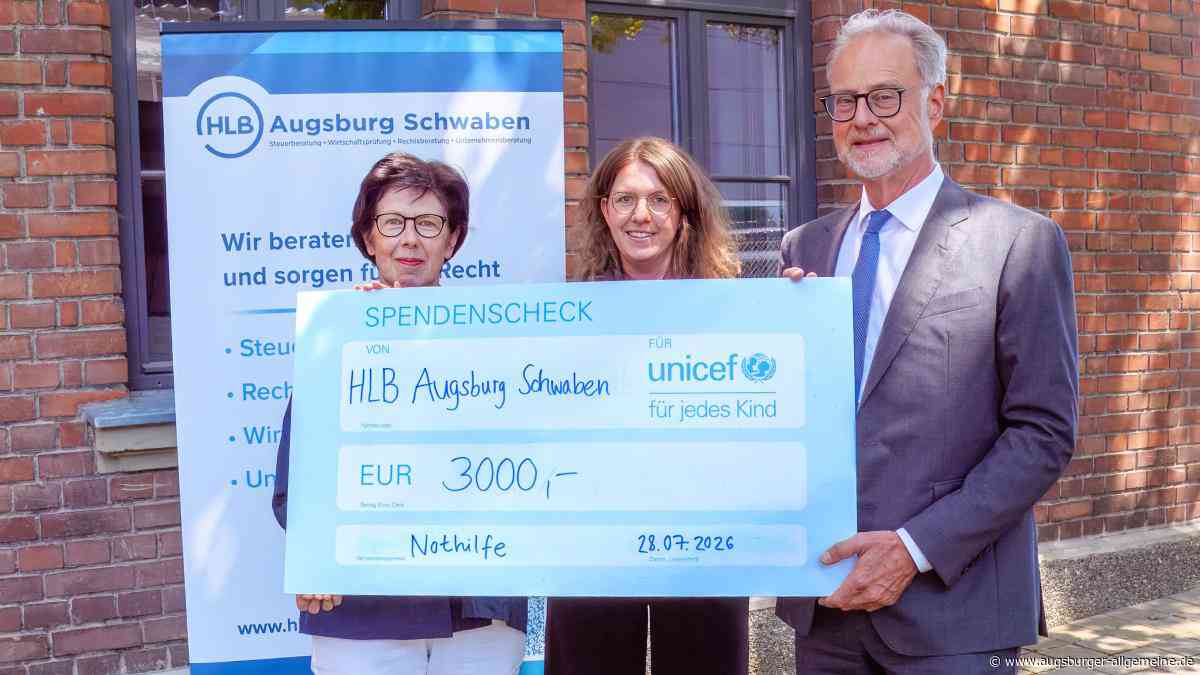 3000 Euro für Unicef Augsburg