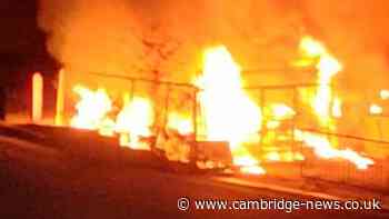 Firefighters share cause of blaze after rubbish goes up in flames outside Cambridgeshire B&M