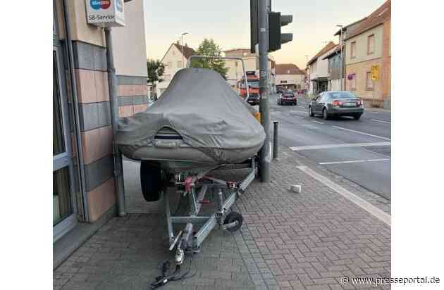 POL-OF: Weißer Polo touchiert: Unfallzeugen bitt melden!; Kostenfreie Fahrradcodieraktion: Terminbuchungen ab jetzt möglich!; Anhänger mit Boot auf Abwegen: Polizei sucht nach Zeugen! un mehr