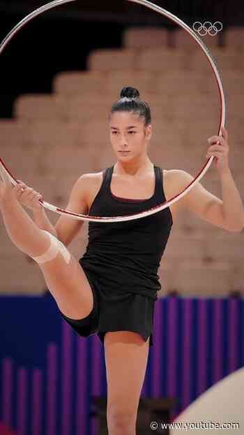 Sofia Raffaeli making it look effortless during podium training!  #RhythmicGymnastics #RoadtoLA28