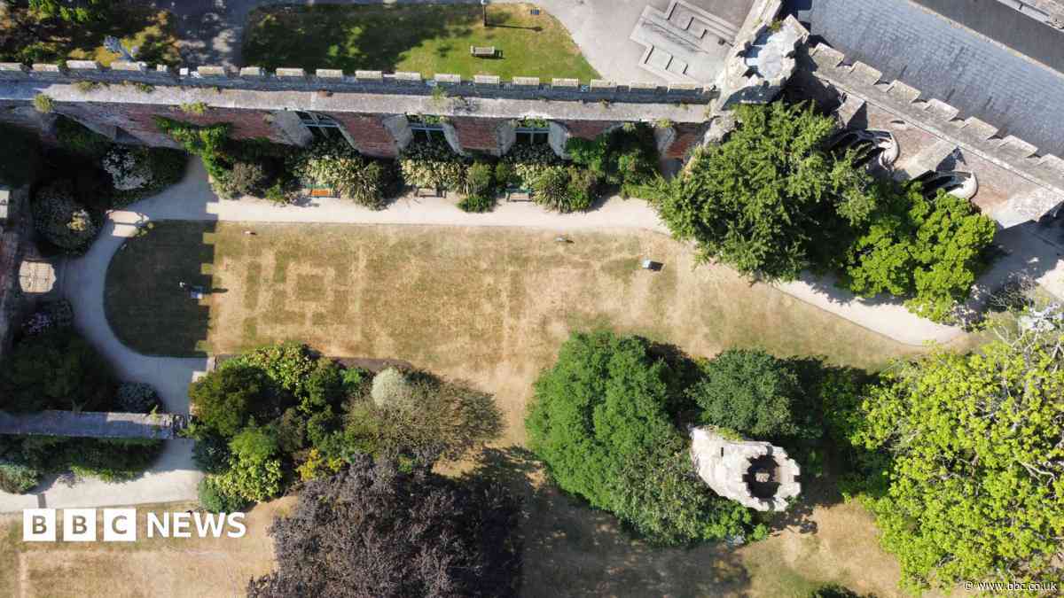 Centuries-old lost gardens revealed by heatwave