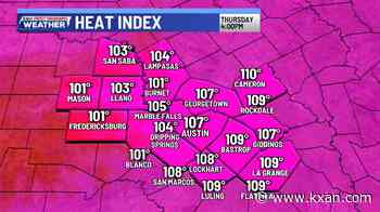 Typical summer heat, spotty rain before the weekend