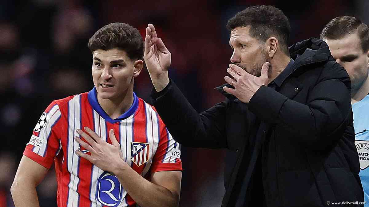 Revealed: What Diego Simeone told Julian Alvarez in showdown talks after Arsenal target reiterated his desire to leave Atletico Madrid