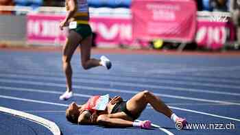 Die Schweizer Athletin Audrey Werro stürzt im Halbfinal der Leichtathletik-EM