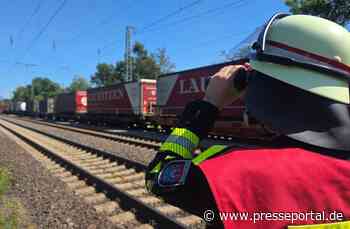 FW Celle: Gefahrgutaustritt aus Güterzug in Celle - 1. Lagemeldung