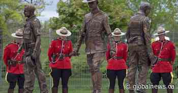 Bronze maple leaf taken from monument honouring slain New Brunswick RCMP officers