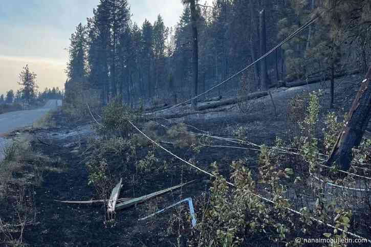 Extinguishing hot spots, mop-up duties taking place at being held Bradley Creek wildfire
