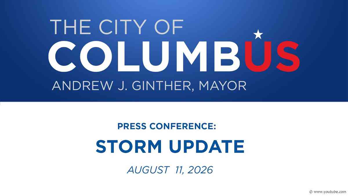 Press Conference:  Columbus Leaders Discuss Severe Weather