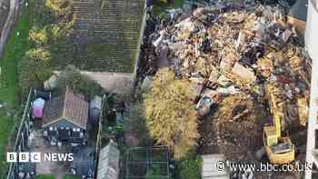 Messy skip hire site risk to human safety