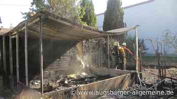 Gartenhütte in der Hammerschmiede geht in Flammen auf