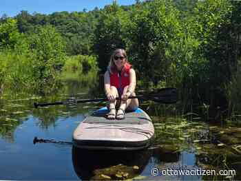 I tried paddleboarding for the first time in a unique marsh maze near Ottawa