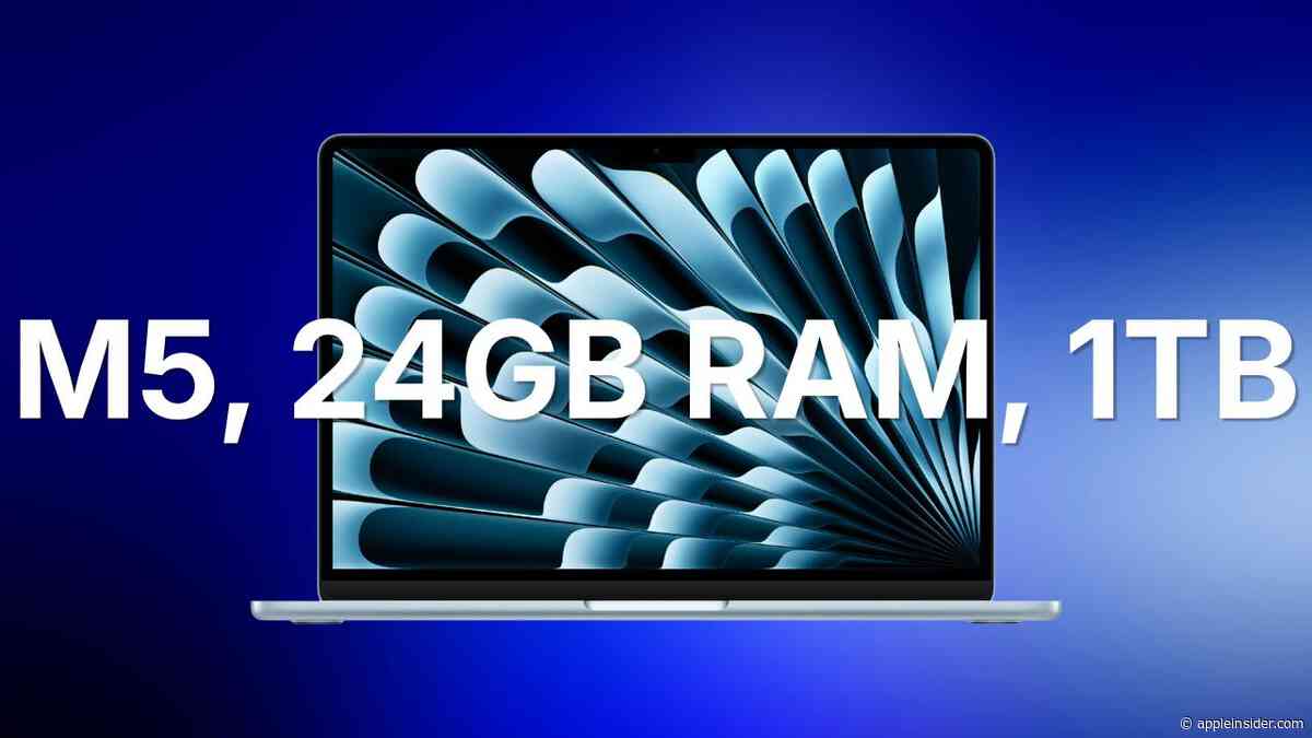 Apple's 1TB M5 MacBook Air with 24GB RAM drops to $1,649 in latest price war