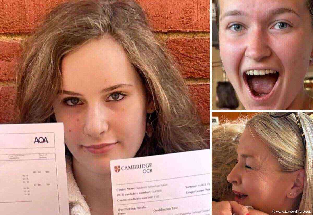 A-level results day sees thousands of Kent pupils scoop top marks