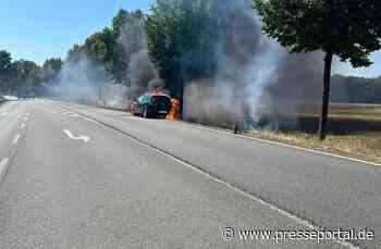 FW Petershagen: PKW Brand auf der B482
