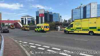 Huge emergency response at Trafford Road Bridge as main route closed due to incident near Salford Quays