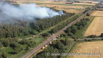 Firefighters to battle huge Cambridgeshire blaze 'for days' as river water will be abstracted