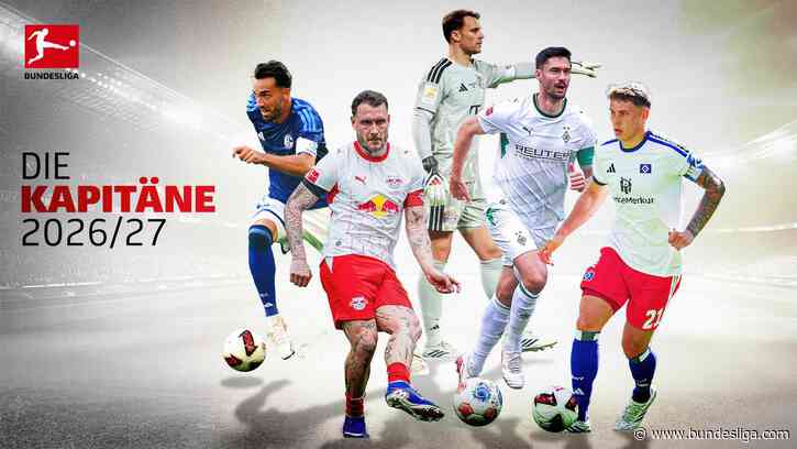 Die Kapitäne der Bundesliga in der Saison 2026/27