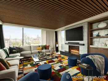 Custom-built White Rock home pops with bold colours and big personality