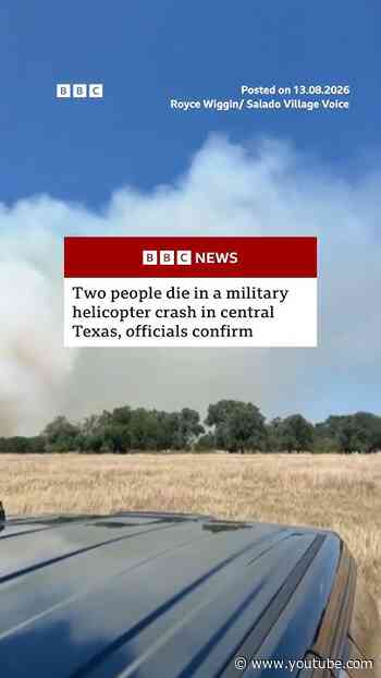 Two dead after military helicopter crashes in Texas. #Texas #BBCNews
