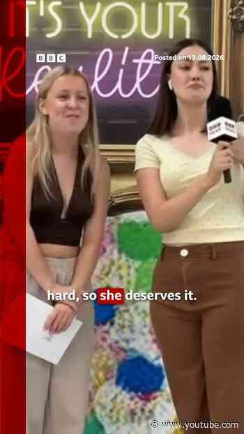 'I couldn't have done it without my mum.' #ResultsDay #BBCNews