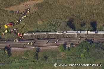 Lewes train derailment latest: At least two passenger carriages tip over in ‘very serious’ emergency incident in east Sussex