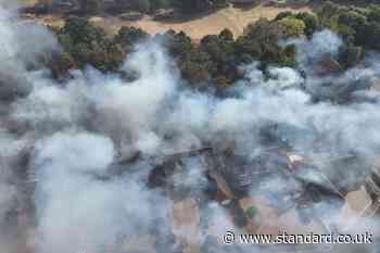 Huge fires threaten to tear through homes in West Midlands