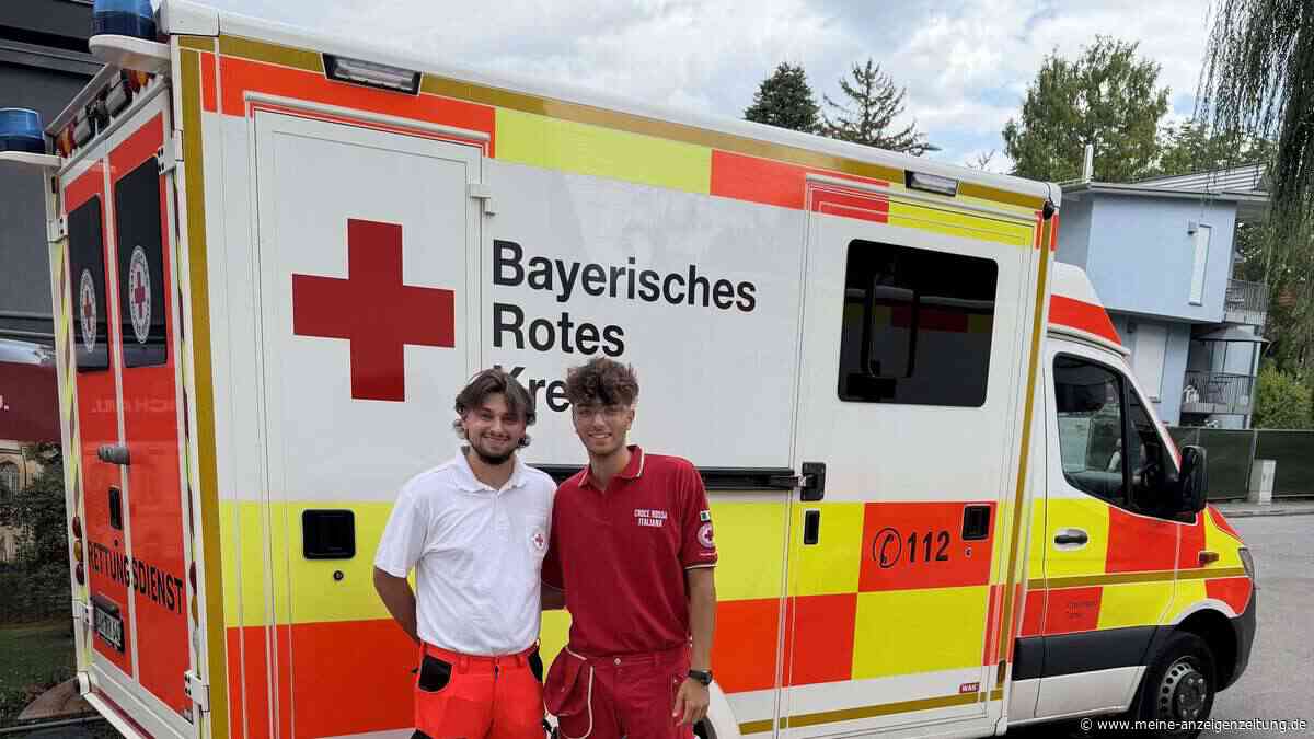 Italienische Rotkreuzler helfen erstmals auf dem Dachauer Volksfest
