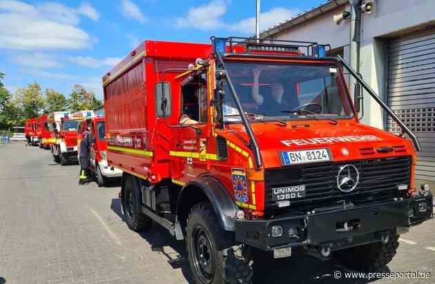 FW-BN: EU Waldbrandmodul im Kreis Düren im Einsatz, Erstmeldung