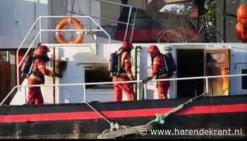 Brand in binnenvaartschip