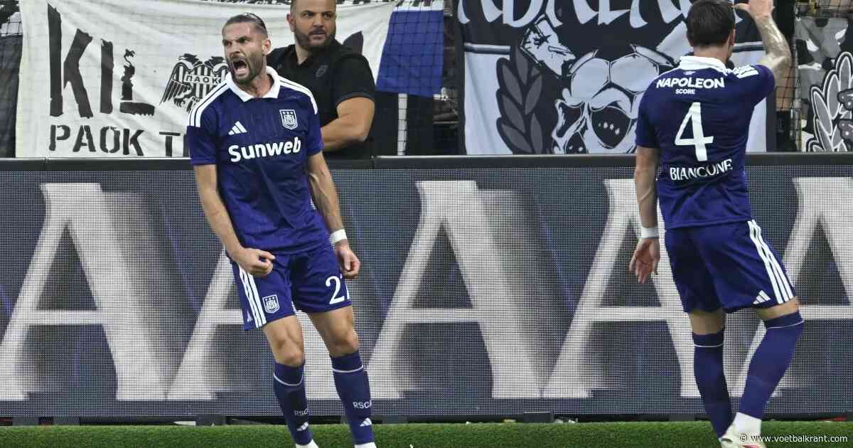 LIVE: Pétrot zet sterk Anderlecht op voorsprong tegen PAOK!
