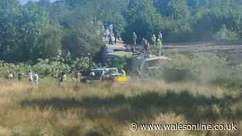 Major incident declared as train derails leaving passengers trapped and two people seriously injured