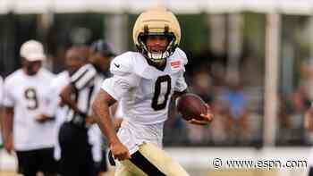 Saints rookie WR Tyson exits practice with injury