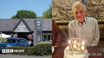 Son of 102-year-old says father died after being 'pushed off stage'