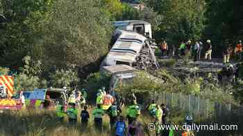 Train derails in East Sussex: Two people seriously injured after service carrying 150 passengers 'jumped off tracks' near Lewes