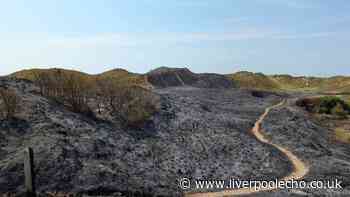 Avoid the area warning after major blaze in Formby dunes