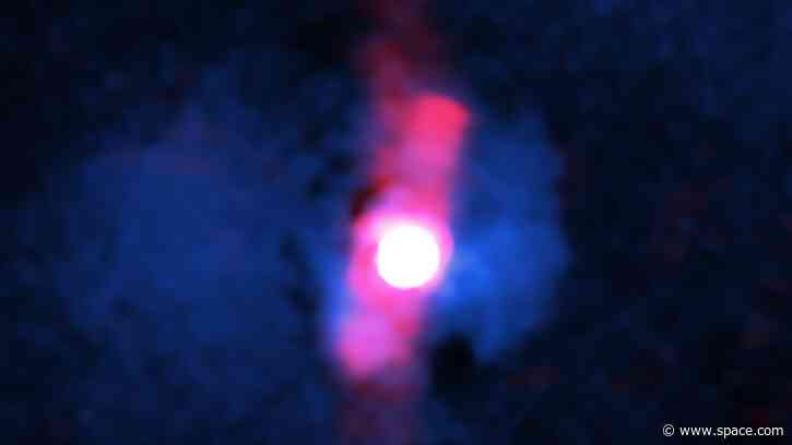 Supermassive black hole spews energy 300,000 light years into deep space
